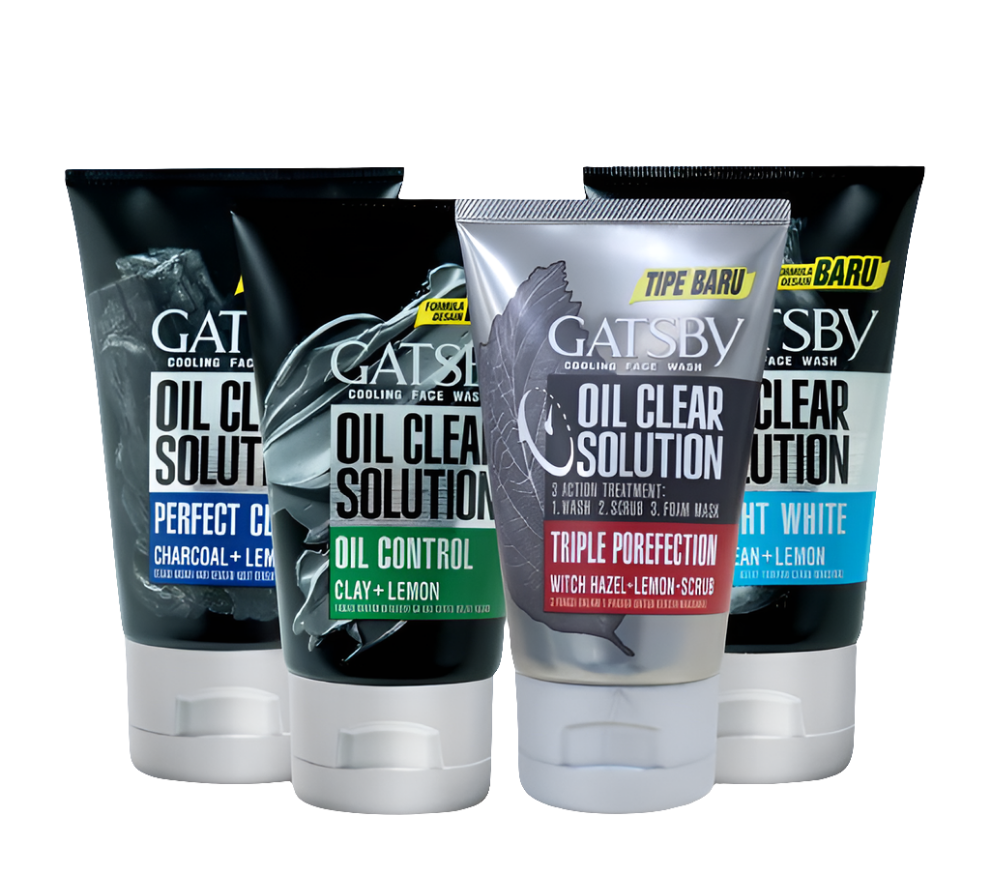 GATSBY OIL CLEAR SOLUTION FACEWASH ASSORTED 100 GM